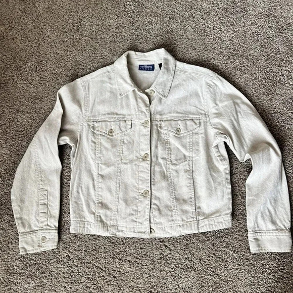 Liz Claiborne Liz Sport Womens 100% Linen Blazer Jacket Beach Boho Vintage Chic - Picture 11 of 11